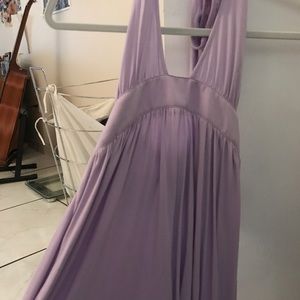 Purple halter dress